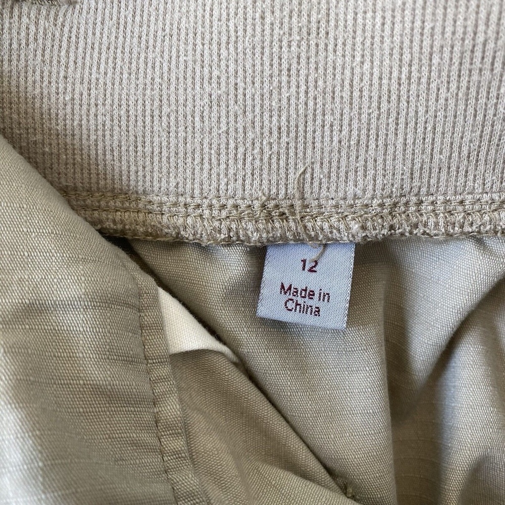 Carhartt Womens Original Fit Smithville Shorts Size 12 Tan Roll Tab Sides Safari - Picture 6 of 12